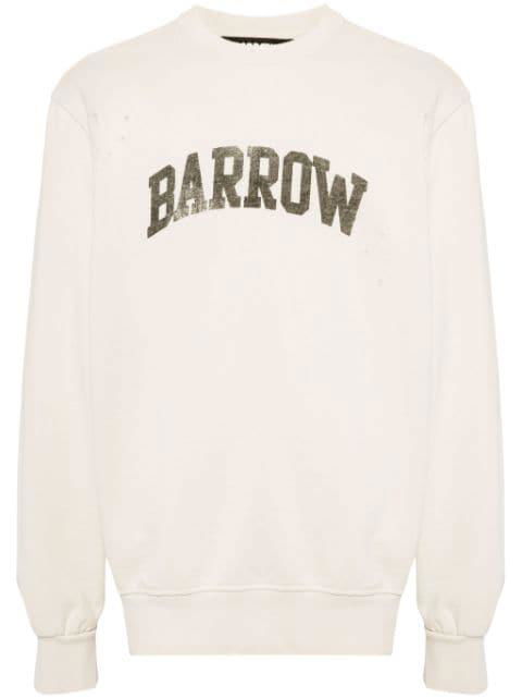 logo-print cotton sweatshirt by BARROW