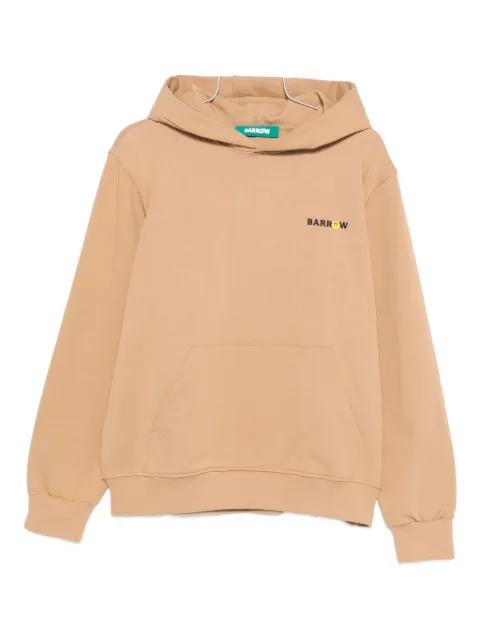 logo-print kangaroo-pocket hoodie by BARROW