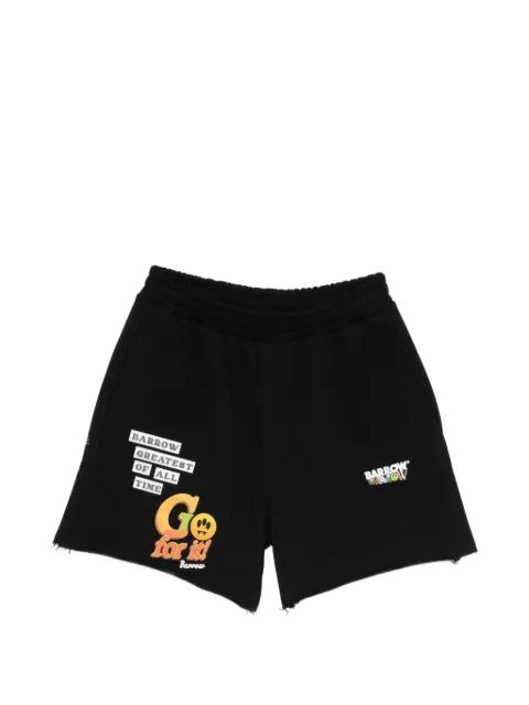 logo-print shorts by BARROW