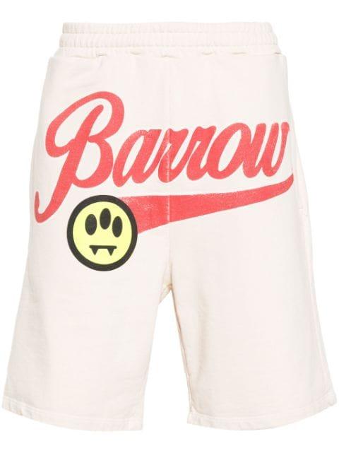 logo-print shorts by BARROW