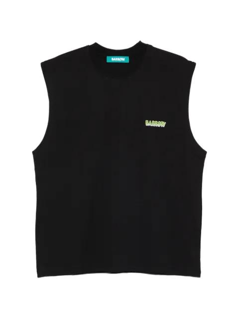 logo-print tank top by BARROW