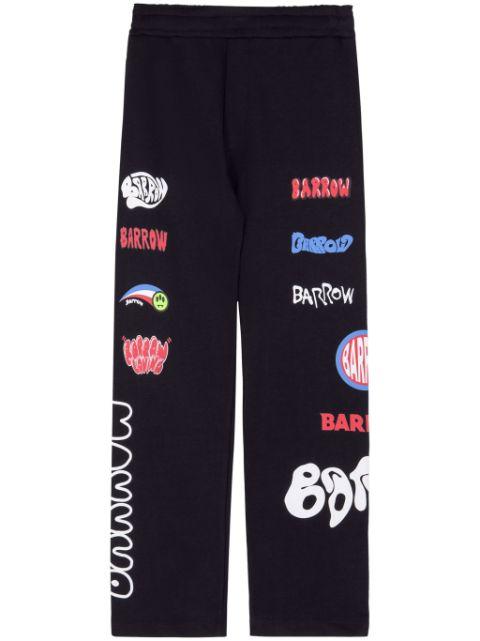 logo-print track pants by BARROW