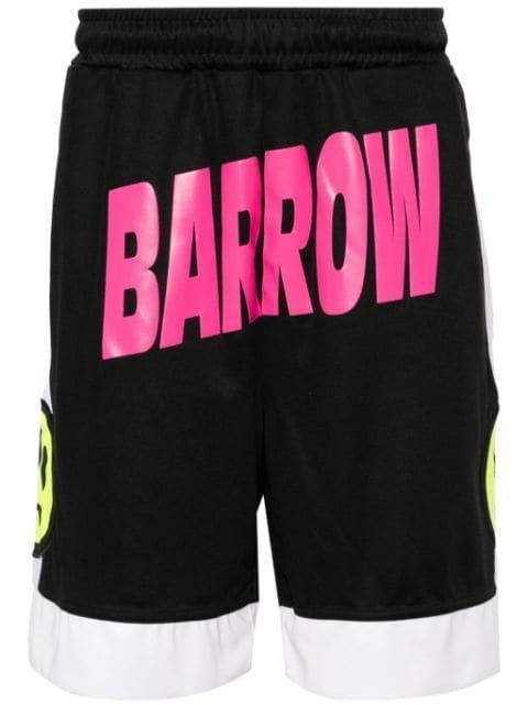 logo-print track shorts by BARROW