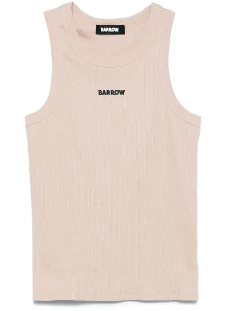 logo-tape tank top by BARROW