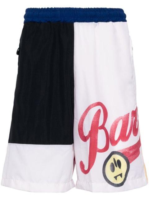 panelled colour-block track shorts by BARROW