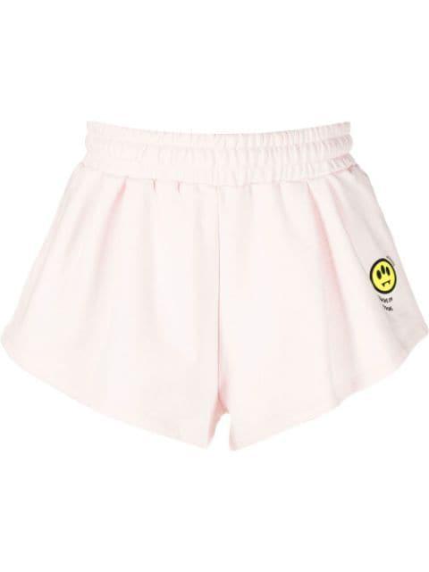slogan-print track shorts by BARROW