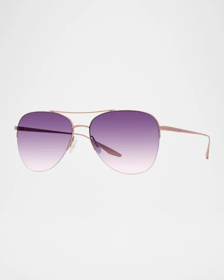 Chevalier 57 Titanium Aviator Sunglasses by BARTON PERREIRA Chevalier 57 Titanium Aviator Sunglasses by BARTON PERREIRA