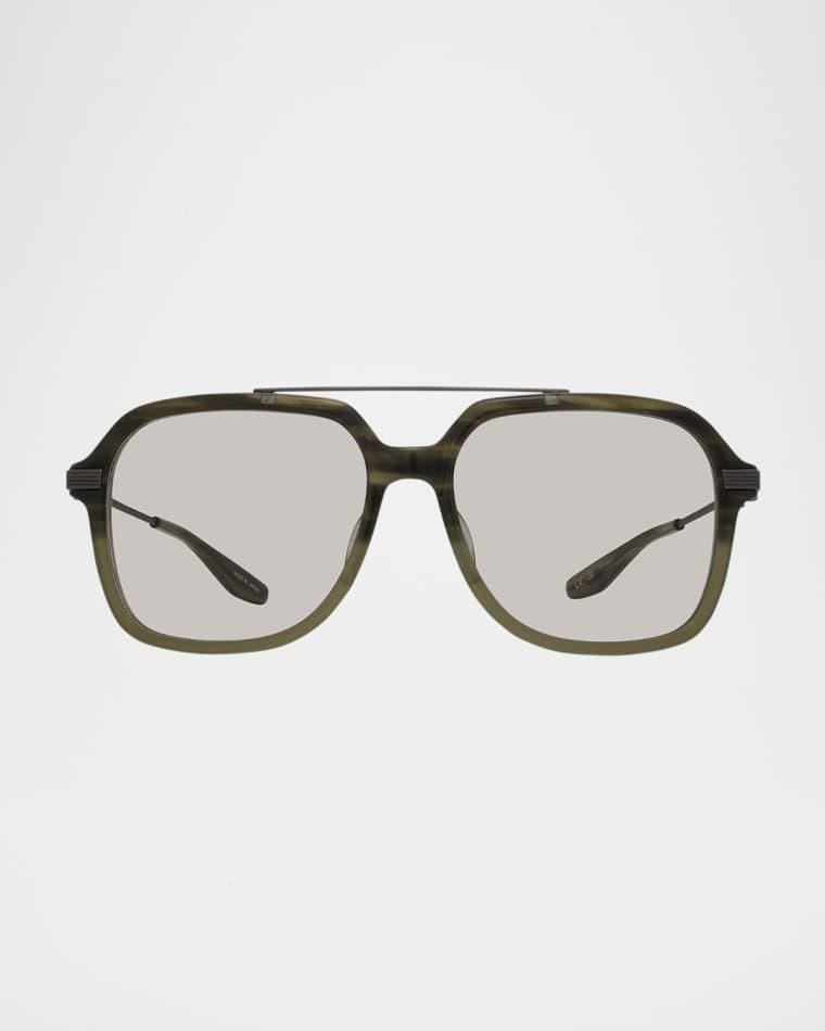 D.Ellis Plastic & Titanium Aviator Sunglasses by BARTON PERREIRA