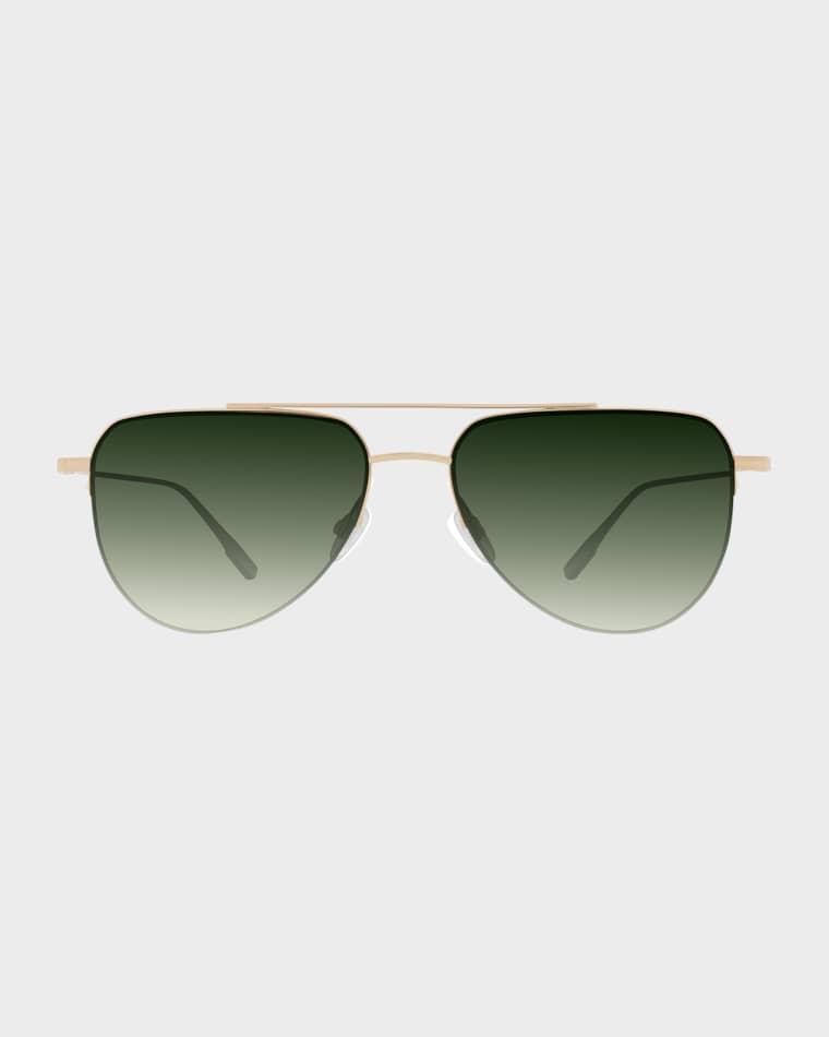 McNair 55mm Titanium Aviator Sunglasses by BARTON PERREIRA