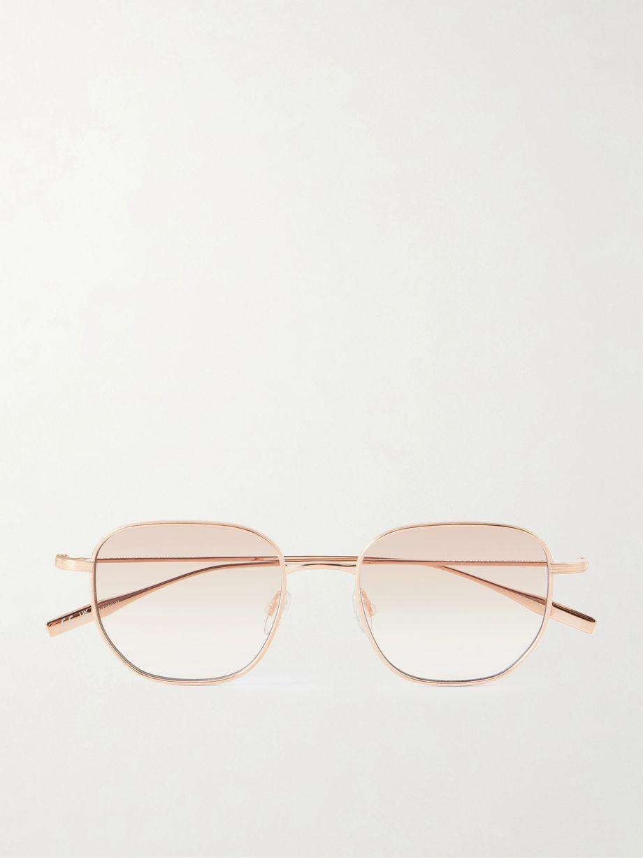 Revere square-frame gold-tone titanium sunglasses by BARTON PERREIRA