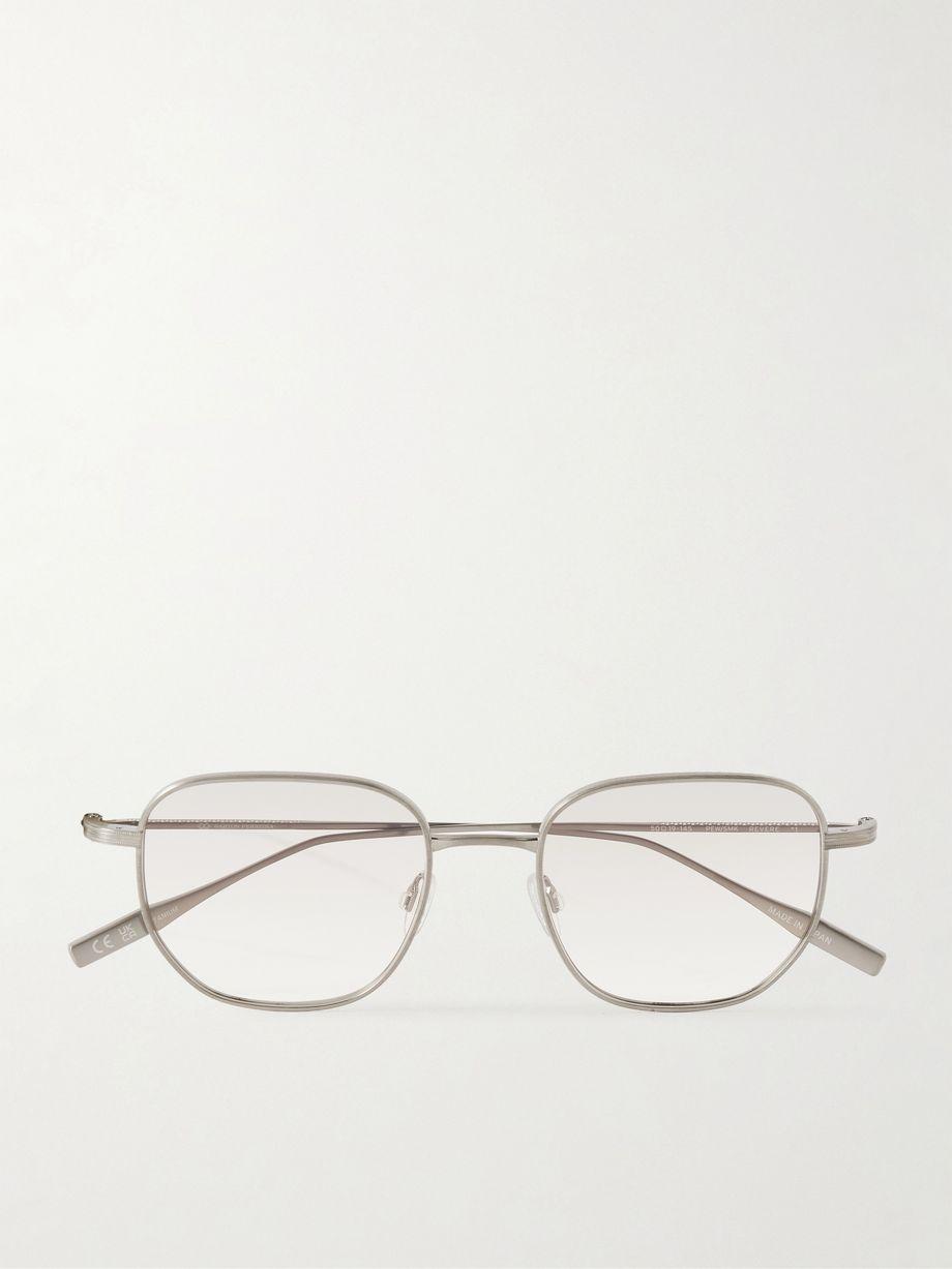 Revere square-frame gunmetal-tone titanium sunglasses by BARTON PERREIRA
