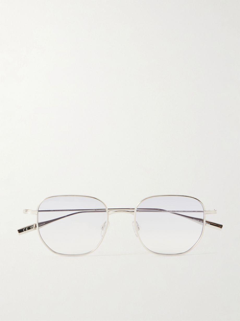 Revere square-frame platinum-tone titanium sunglasses by BARTON PERREIRA
