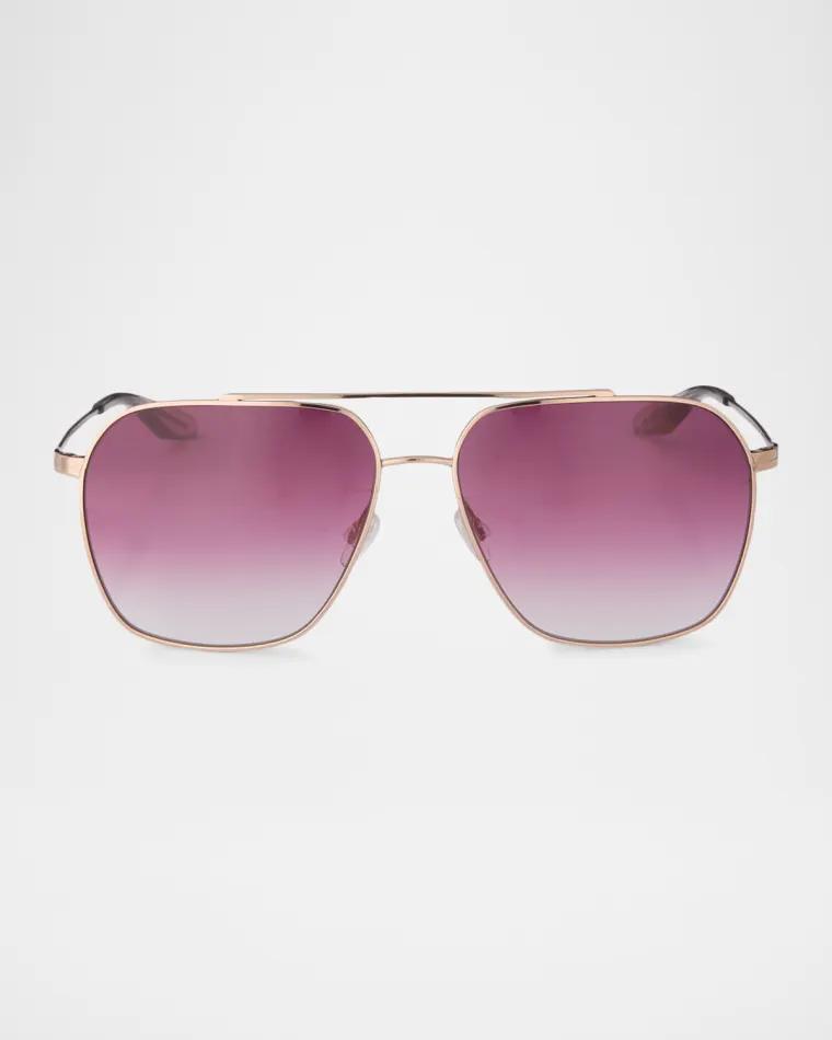 Rizzo 60mm Aviator Titanium Sunglasses by BARTON PERREIRA