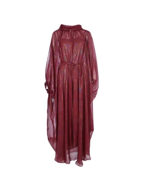Zahra tie-waist maxi dress by BARUNI