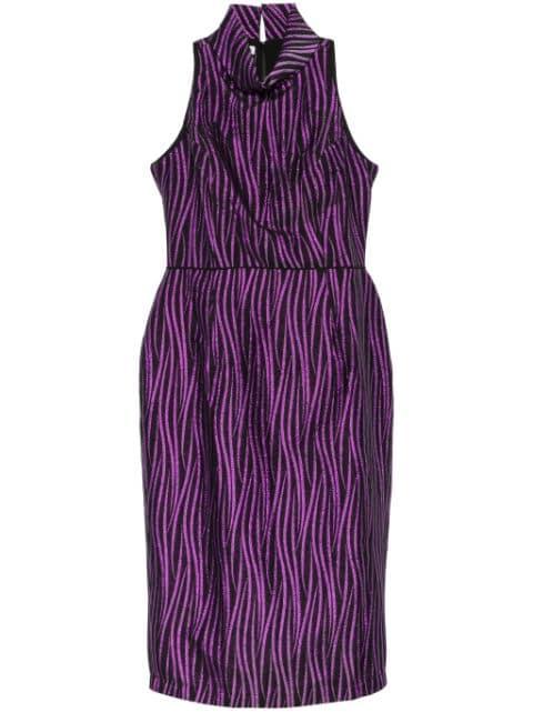 roll neck midi dress by BARUNI