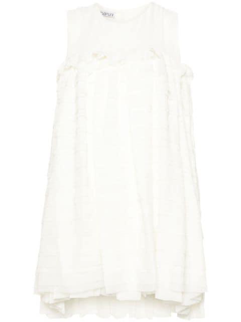 ruffled mini dress by BARUNI