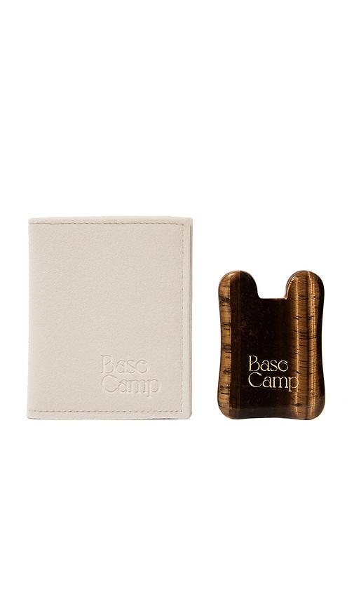 Base Camp Beauty Tiger's Eye Gua Sha Lifting Tool in Brown by BASE CAMP BEAUTY