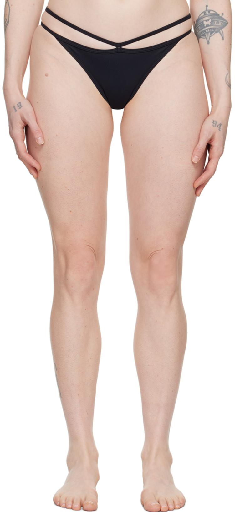 Black Nida Bikini Bottom by BASERANGE