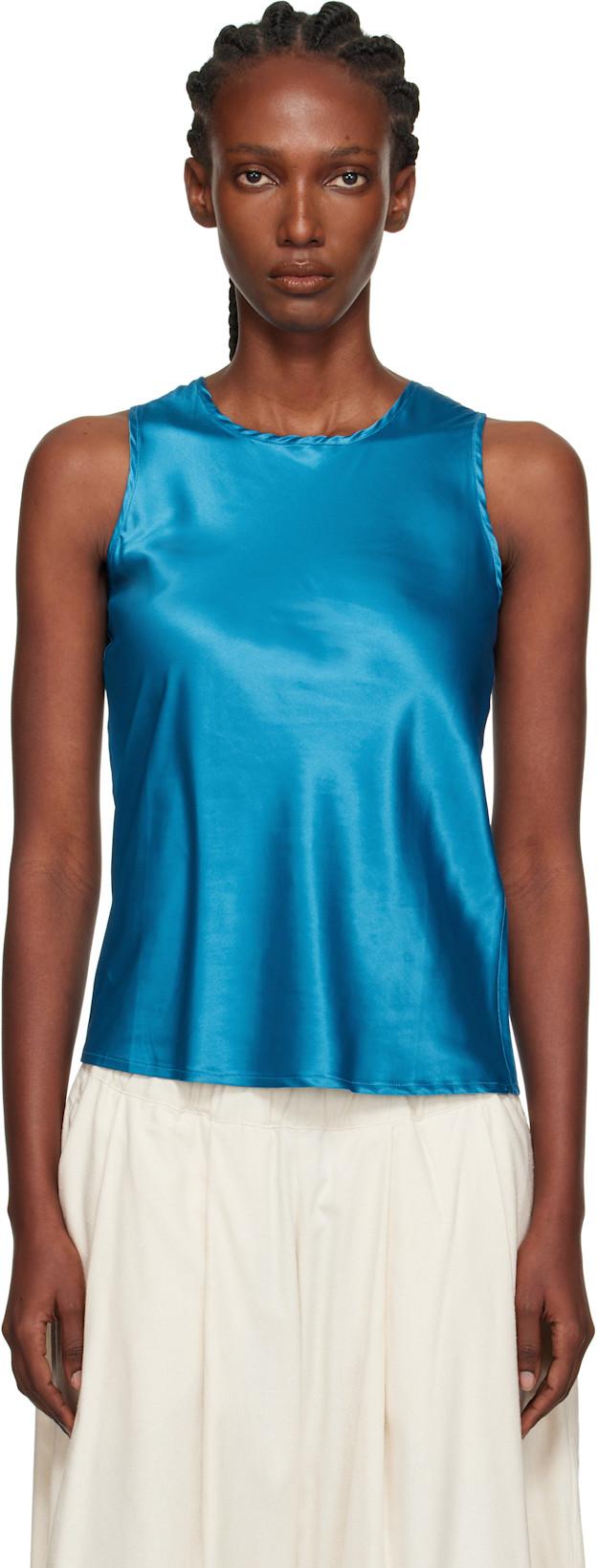 Blue Dydine Tank Top by BASERANGE