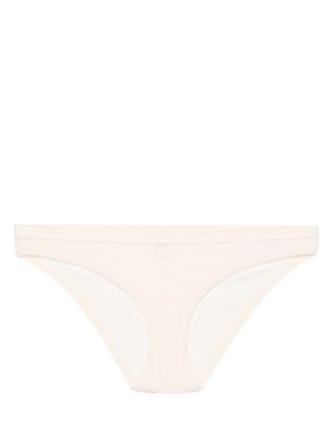 Heart Bell fine-ribbed thong by BASERANGE