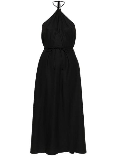 Ligo silk midi dress by BASERANGE