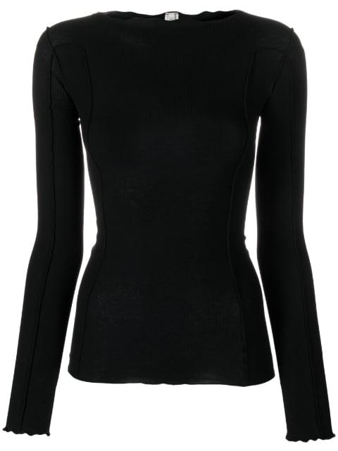 Omato long-sleeve organic cotton top by BASERANGE