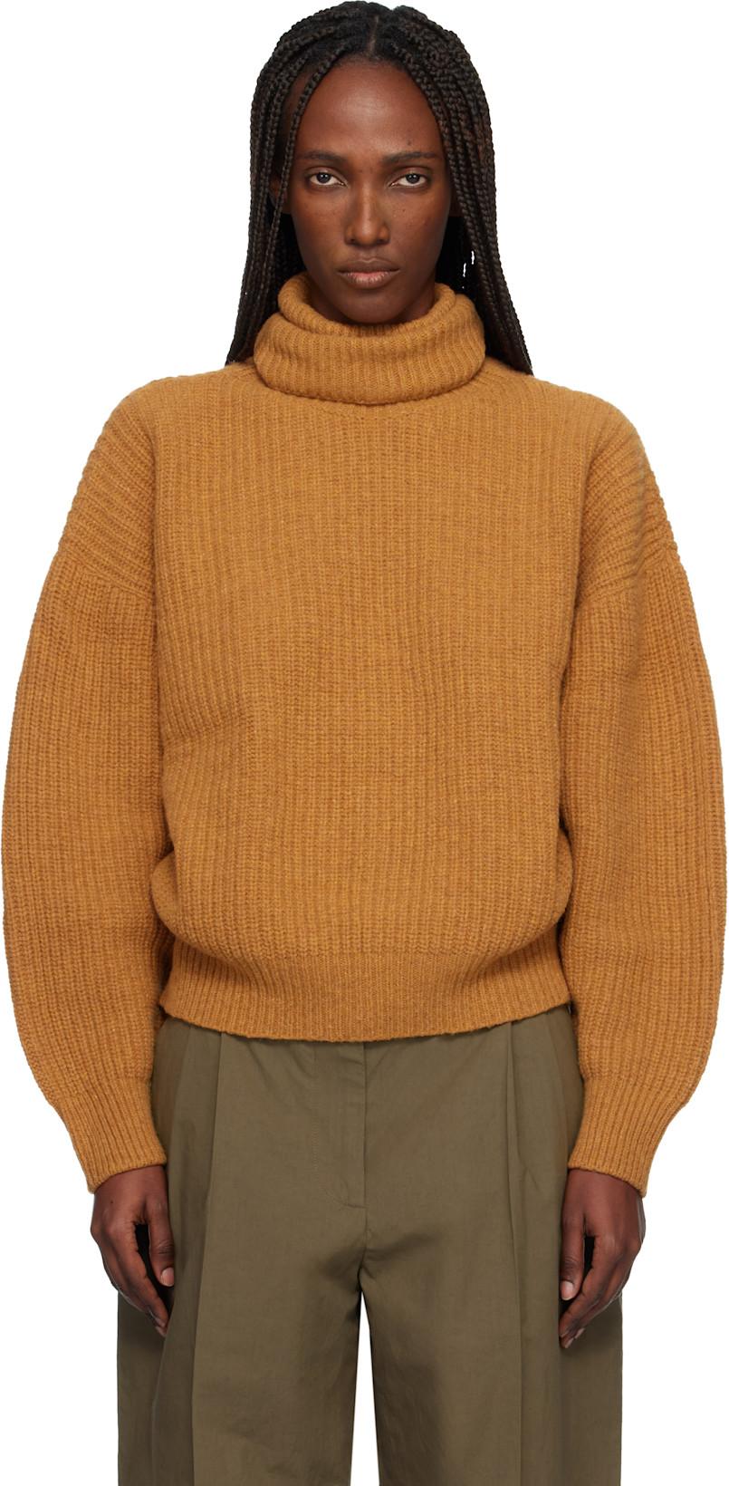 Orange Mea Turtleneck by BASERANGE