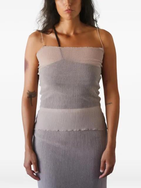 Sti crinkled-finish top by BASERANGE
