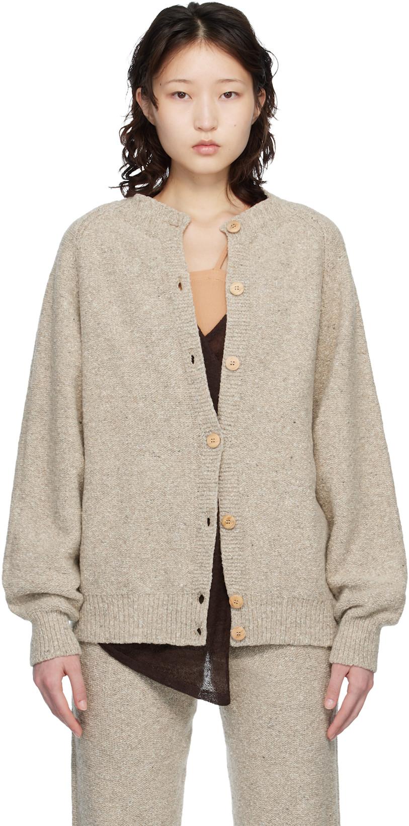 Taupe Soar Cardigan by BASERANGE