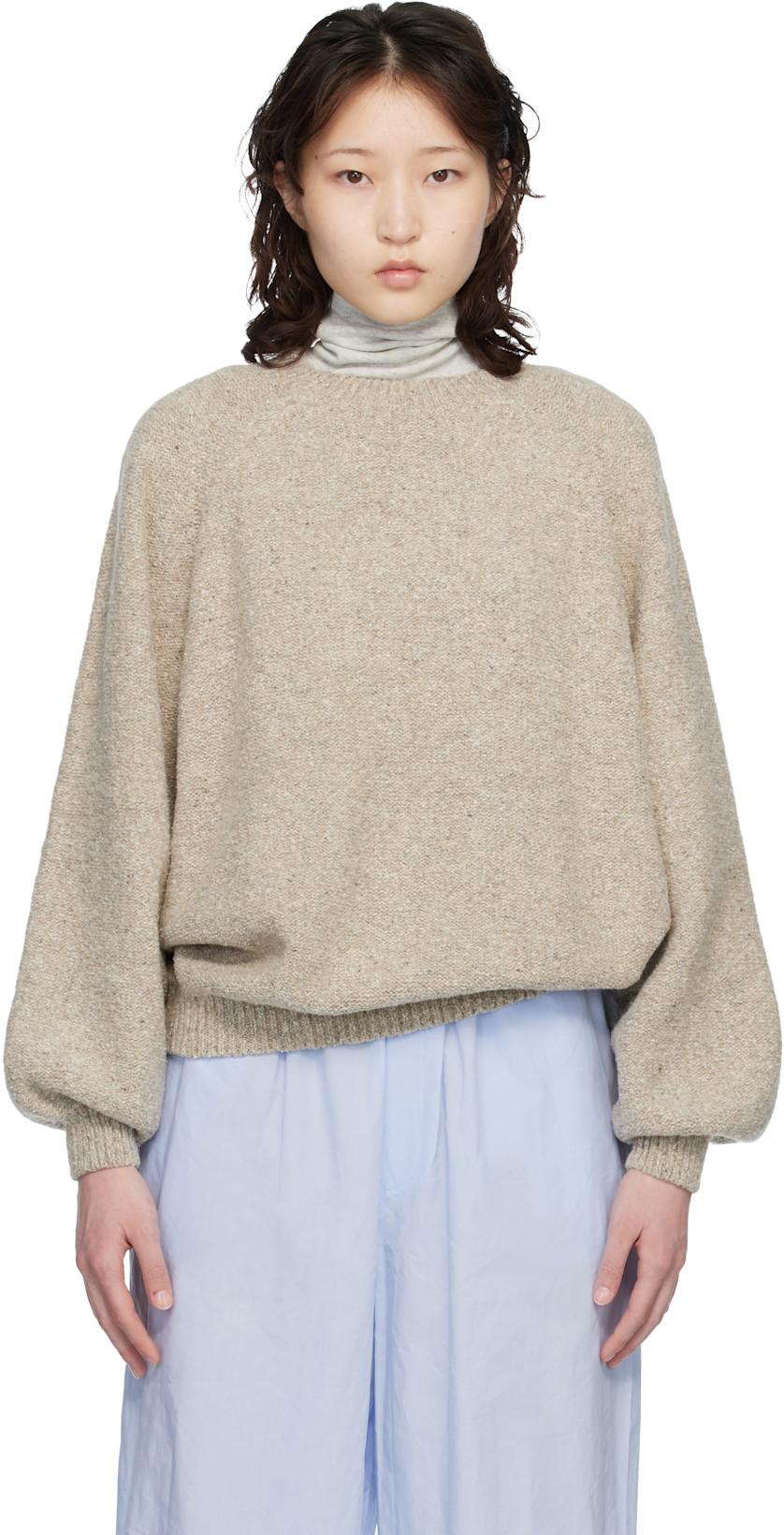 Taupe Soar Sweater by BASERANGE