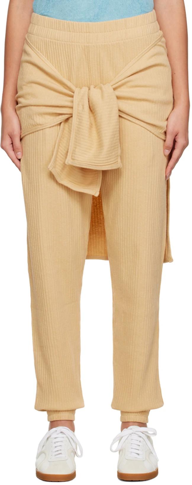 Yellow Tour Lounge Pants by BASERANGE