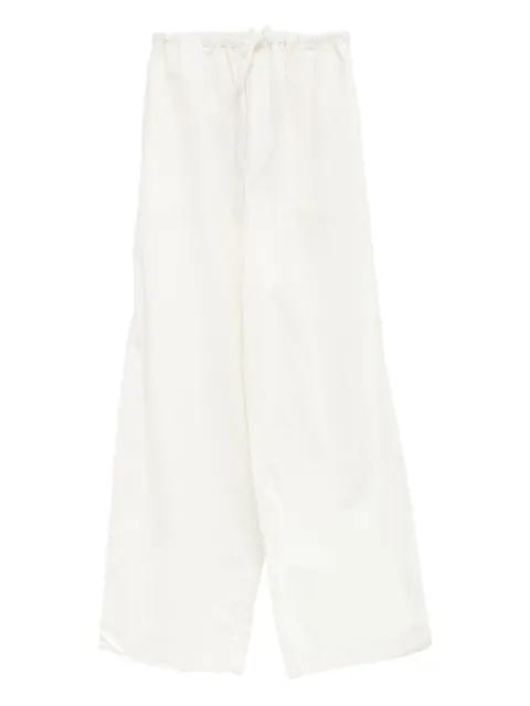 drawstring straight trousers by BASERANGE