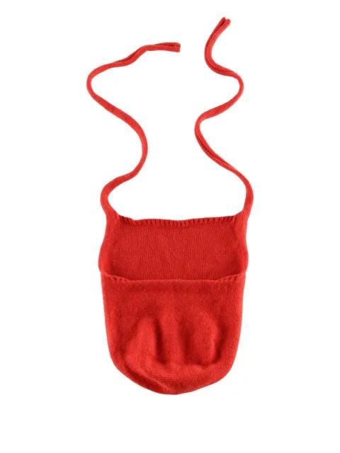 tie ribbed hat by BASERANGE