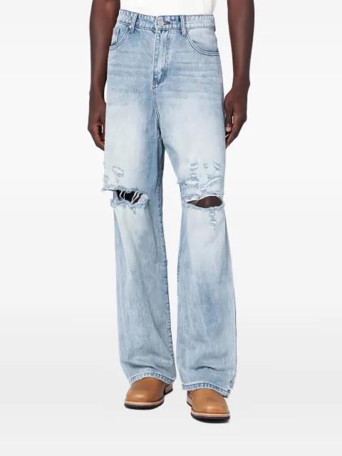 distressed-knee jeans by BASKETCASE GALLERY