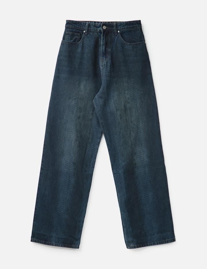 Lax Baggy Denim Snakeskin by BASKETCASE