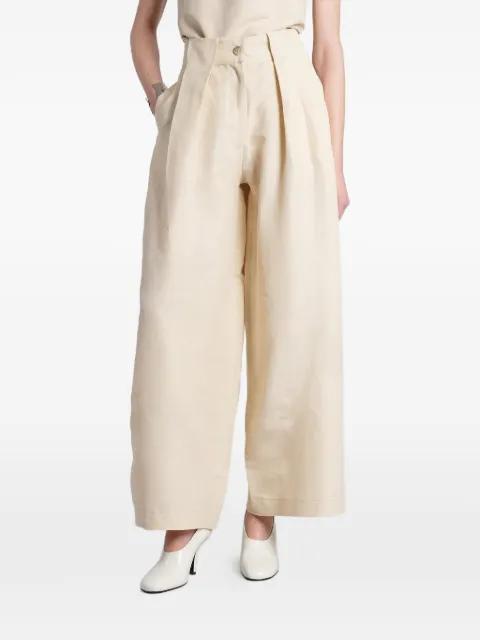 pleated wide-leg palazzo pants by BATAKOVIC BELGRADE
