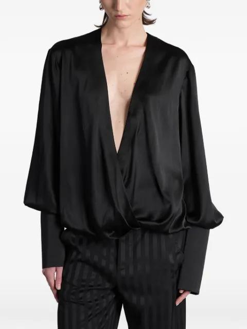wrap-design blouse by BATAKOVIC BELGRADE