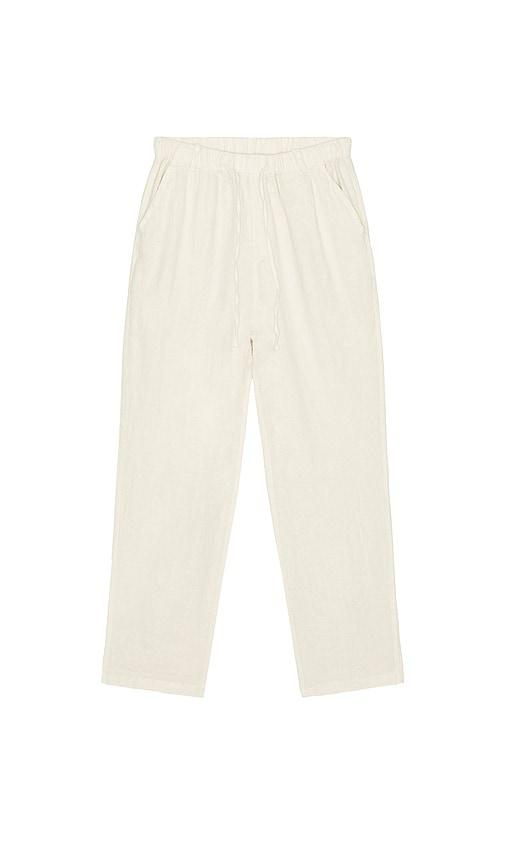 Bather Core Leisure Pant in Cream by BATHER