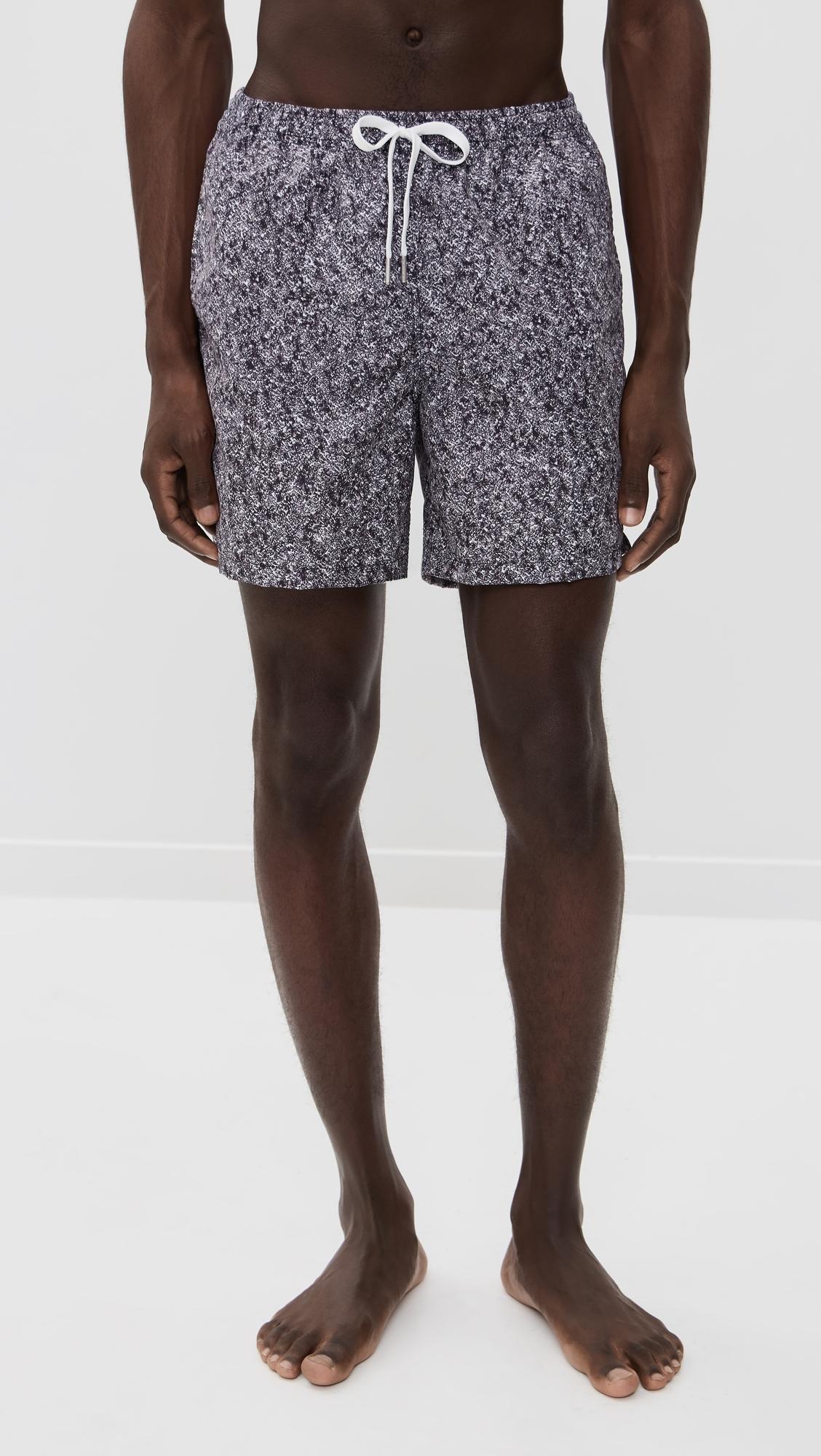 Black Particle Swim Trunks 5" by BATHER