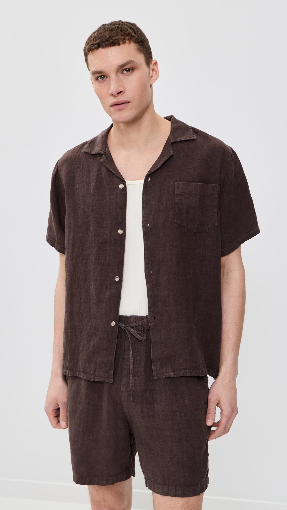 Linen Camp Shirt by BATHER