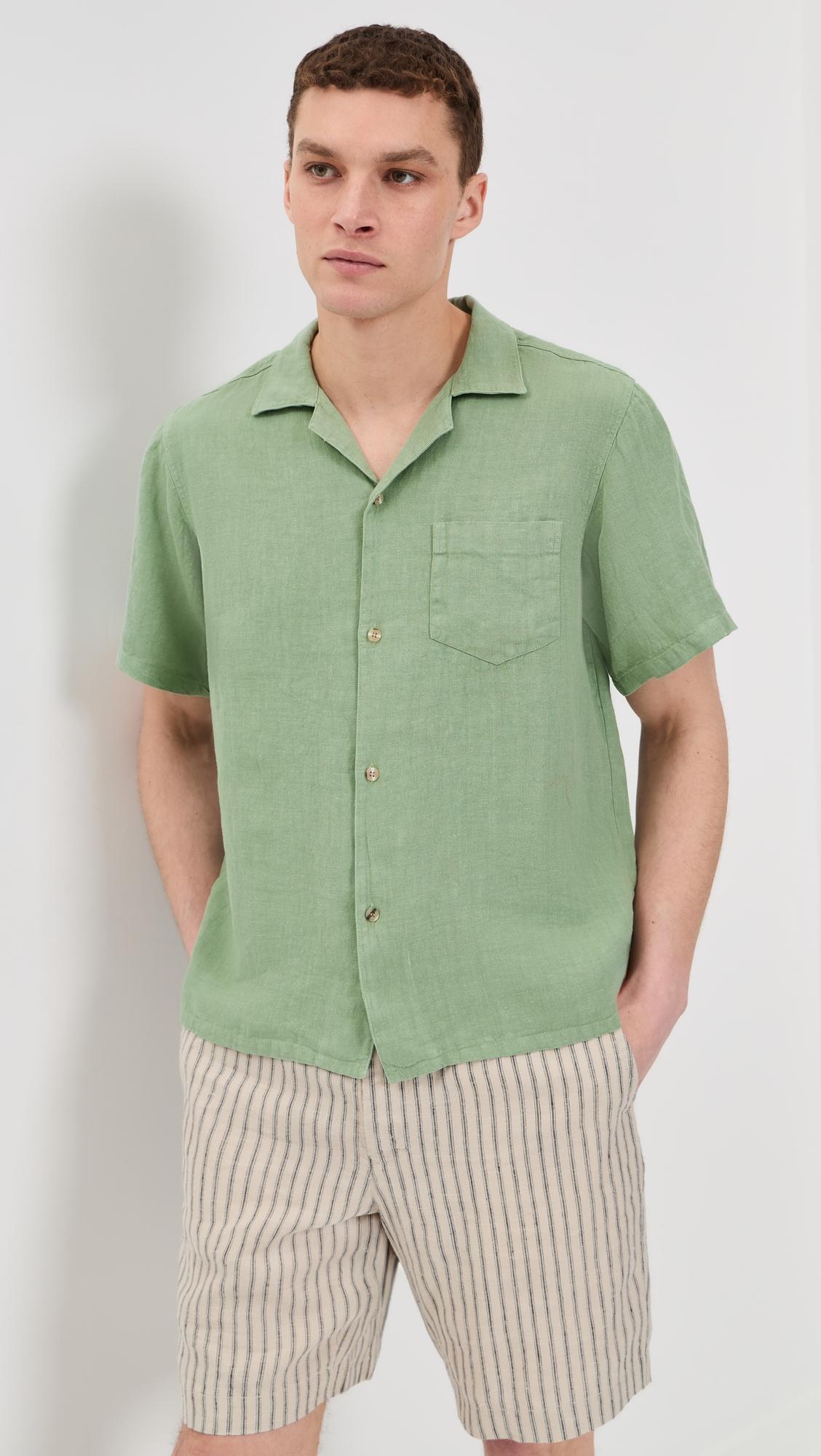 Linen Camp Shirt by BATHER