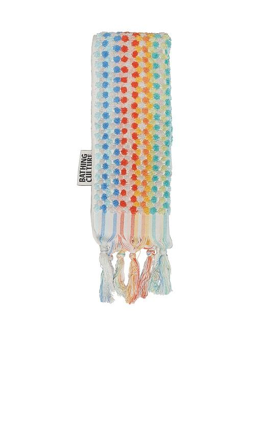 Bathing Culture Cosmic Rainbow Organic Hand Towel in Multi by BATHING CULTURE