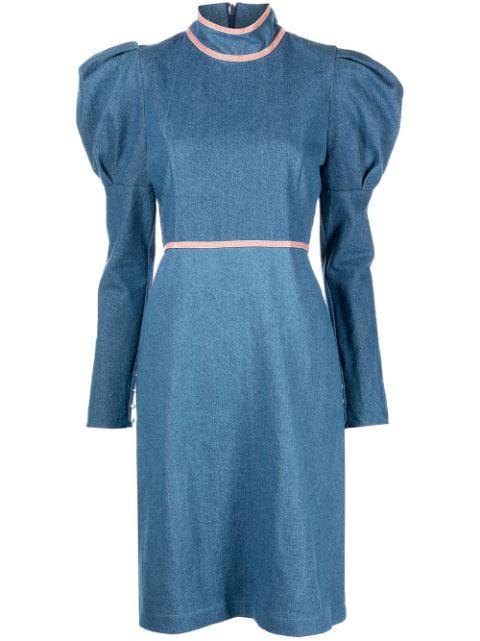 Tate velvet trim dress by BATSHEVA