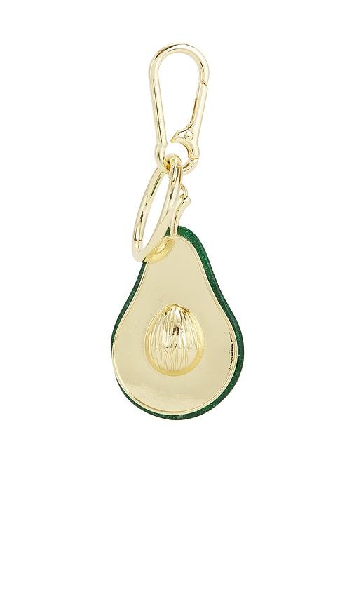 BaubleBar Bravocado Bag Charm in Metallic Gold,Green by BAUBLEBAR
