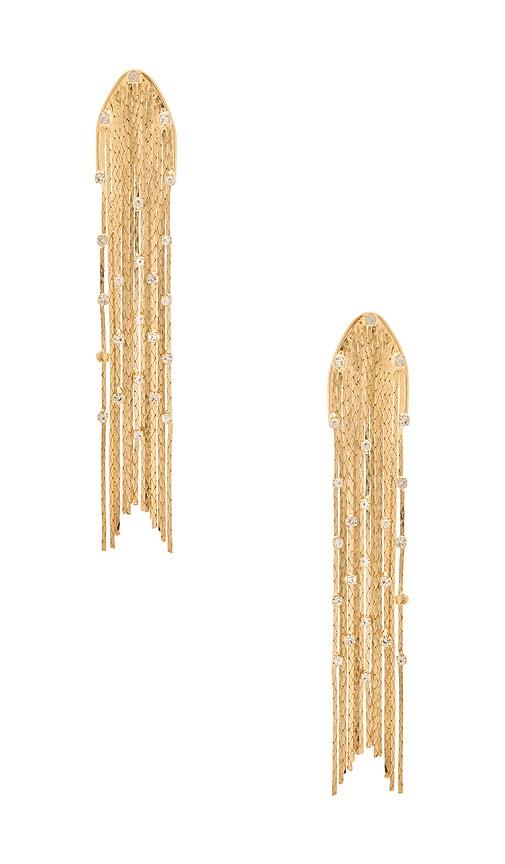 BaubleBar Elektra Earrings in Metallic Gold by BAUBLEBAR
