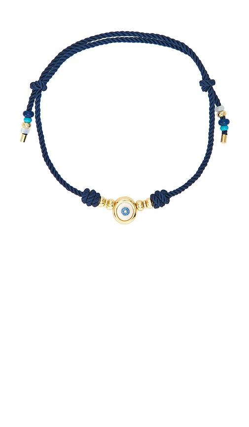 BaubleBar Evil Eye Paracord Necklace in Navy in Navy by BAUBLEBAR