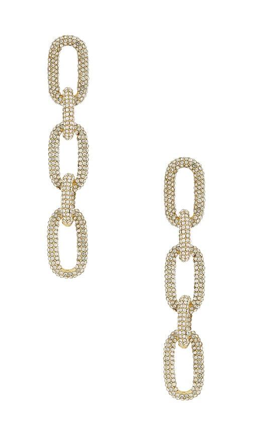 BaubleBar Nova Chain Earrings in Metallic Gold by BAUBLEBAR