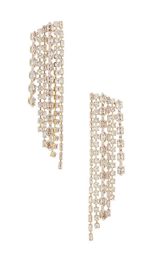 BaubleBar Raina Earrings in Metallic Gold by BAUBLEBAR
