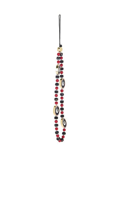 BaubleBar University Of Georgia Beaded Phone Charm in Black,Red by BAUBLEBAR