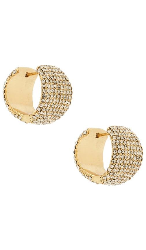 BaubleBar Whitney Crystal Earrings in Metallic Gold by BAUBLEBAR